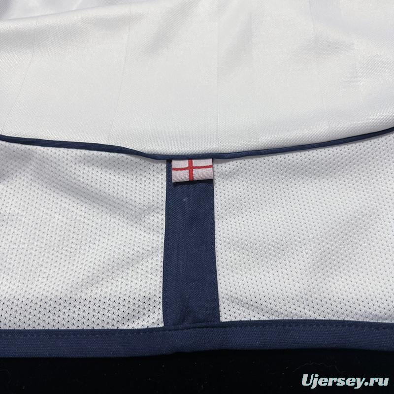 Retro 2002 England Home Soccer Jersey