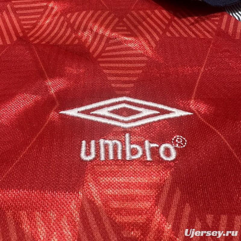 Retro 1990 England Red