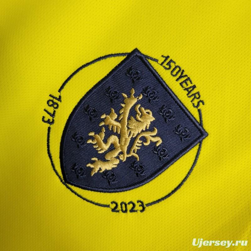 2023 Scotland 150th Yellow Goalkeeper Jersey