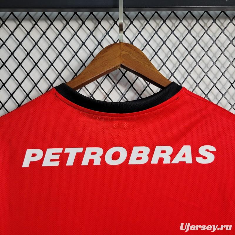 Retro 08-09 Flamengo Third Black Red Jersey