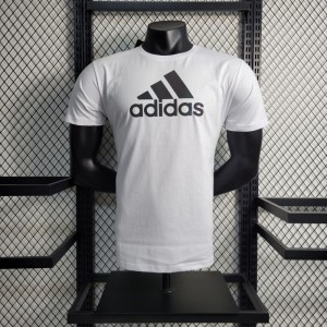 2023 Adidas White T-shirts WITH Adidas LOGO