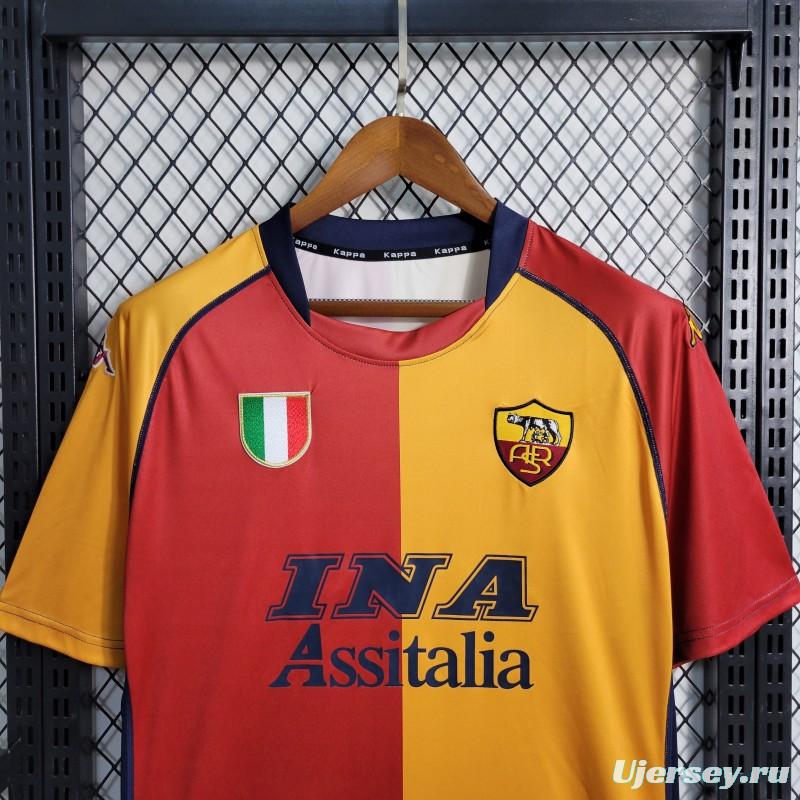 Retro 01/02 Roma Home European Jersey