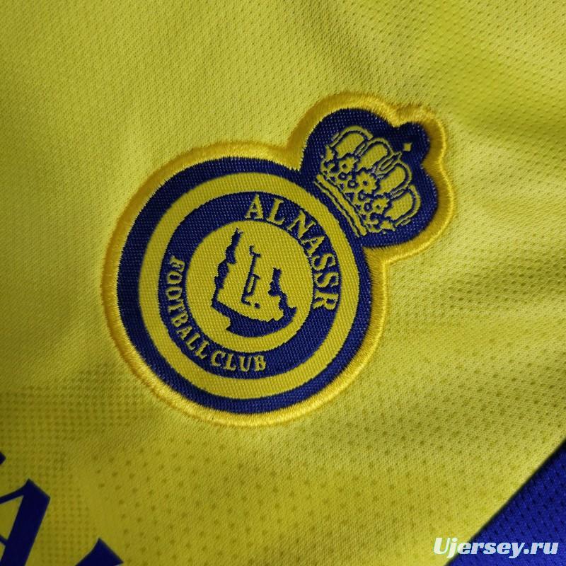 23-24 Baby Al-Nassr FC Victory Home Soccer Jersey Baby 6-18 Month