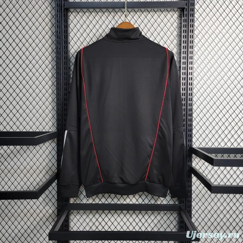 23-24 Sao Paulo Black Full Zipper Training Jacket