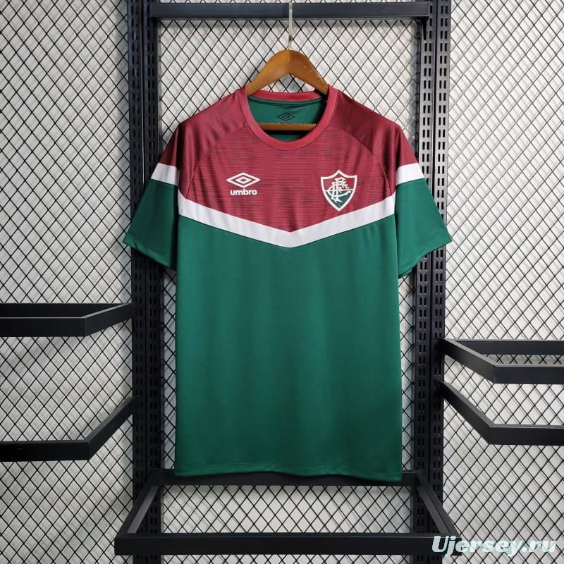 23-24 Fluminense Celestial Training Jersey Green+Red