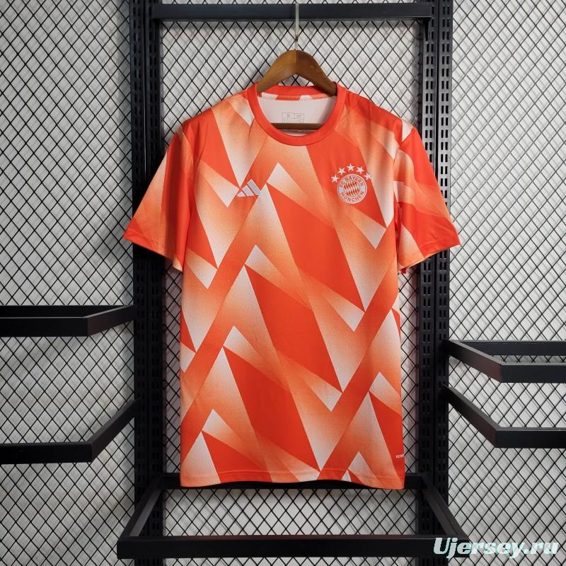 23-24 Olympique Marseille Training Orange Jersey