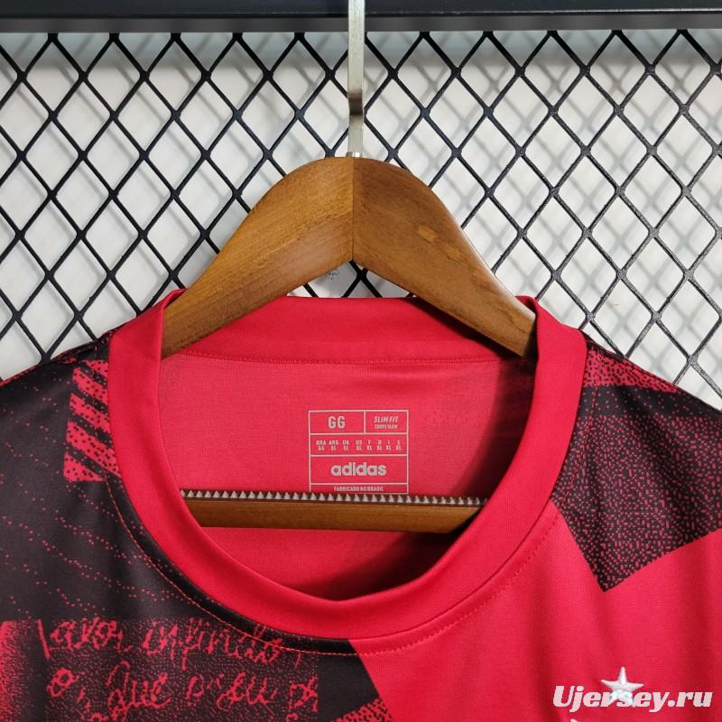 23-24 Flamengo Red Pre-Match Training Jersey