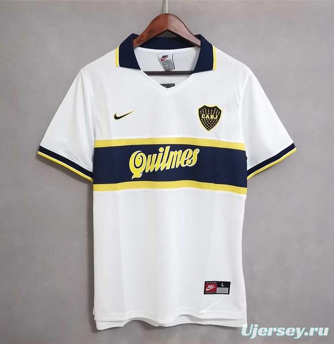 Retro 96/97 Boca Juniors Away White Jersey