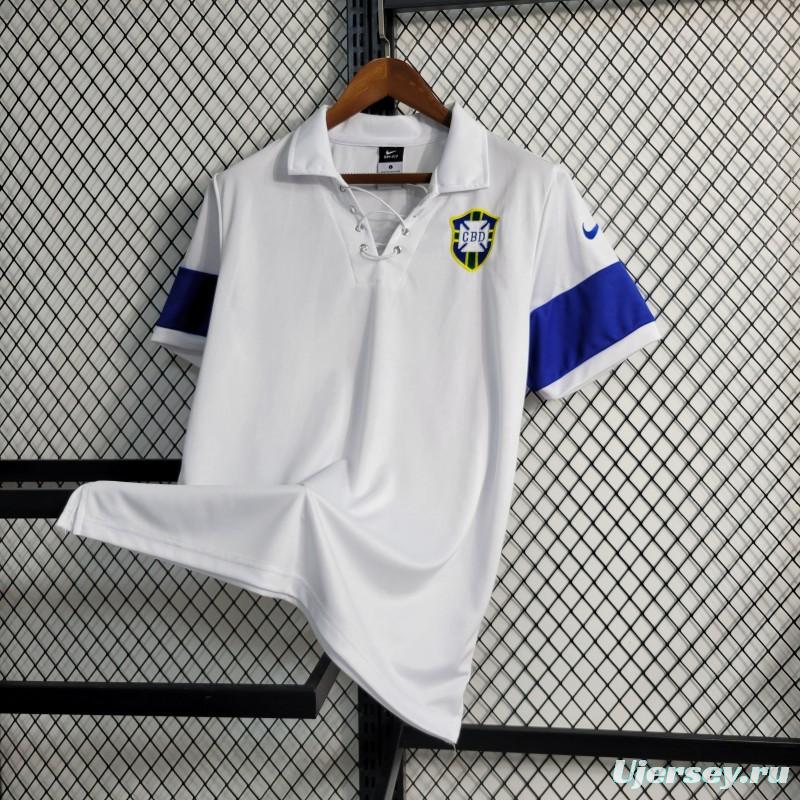 Retro 2004 Brazil White Jersey
