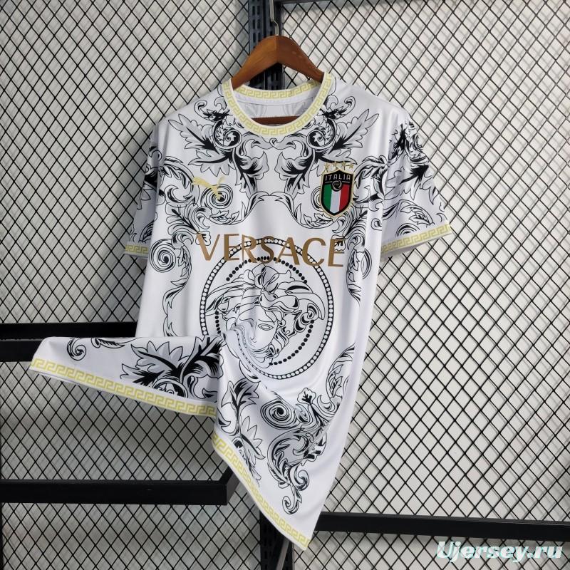 2023 Italy x Versace Special Edition White Jersey