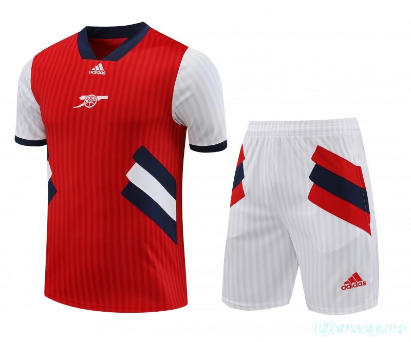 23-24 Arsenal Red Remake Icon Short Sleeve Jersey+Shorts