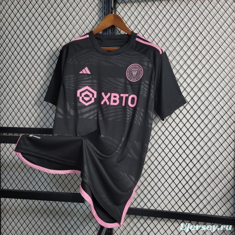 23-24 Inter Miami Away MESSI  Black Jersey