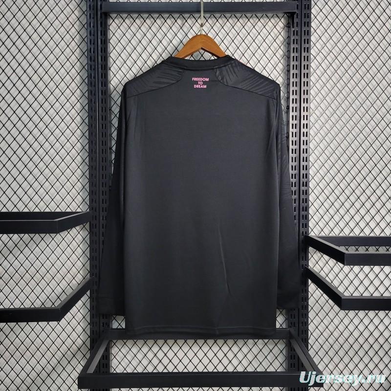 23/24 Inter Miami Away Long Sleeve Black Jersey