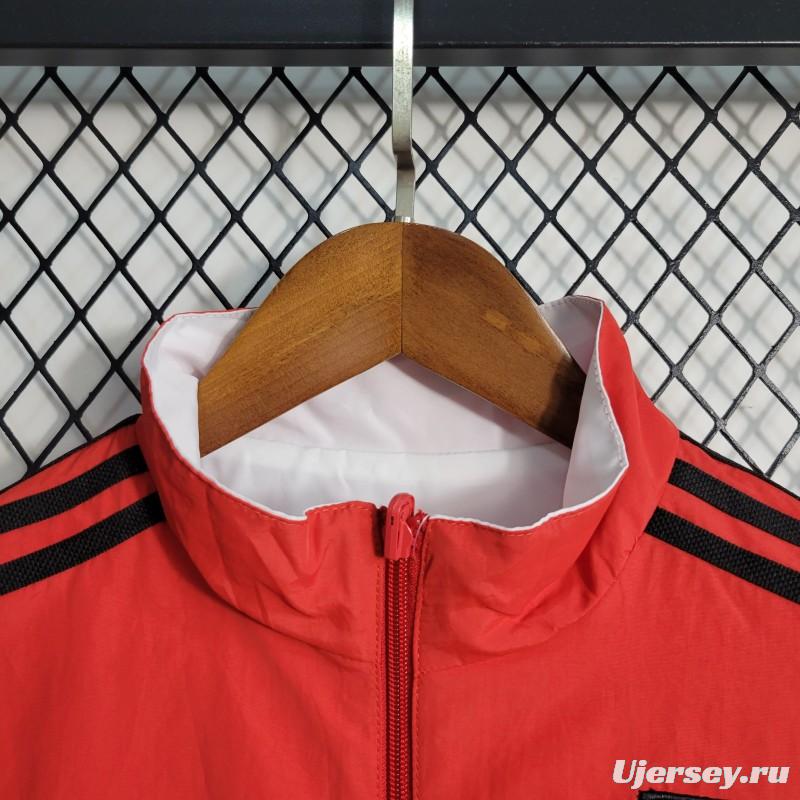 23-24 Sao Paulo Reversible White Red Windbreaker