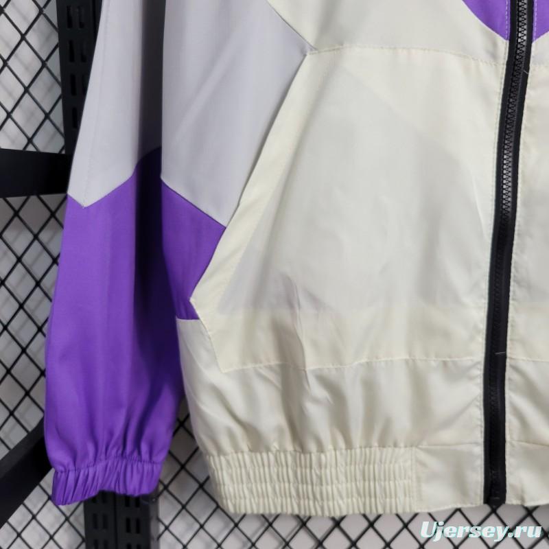 23-24 Mexico White Purple Windbreaker