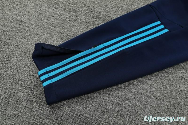 2023 Argentina Blue Full Zipper Jacket +Pants