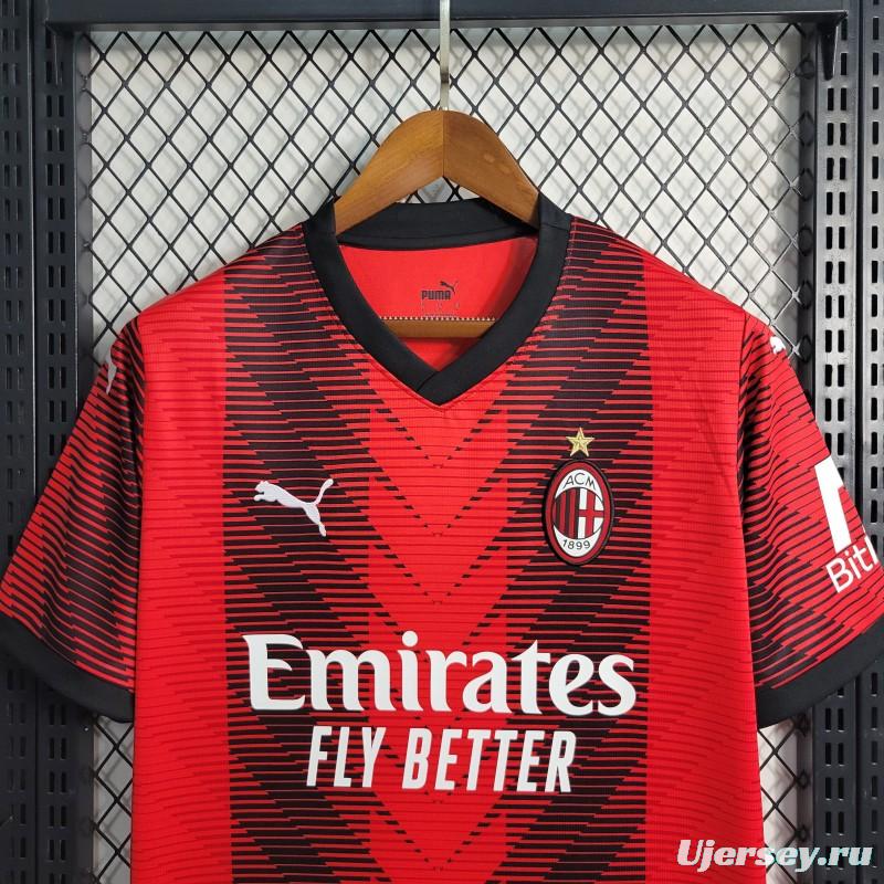 23-24 AC Milan Home Jersey