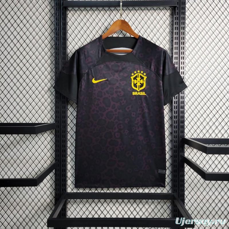 2023 Brazil Black Goalkeeper Jersey