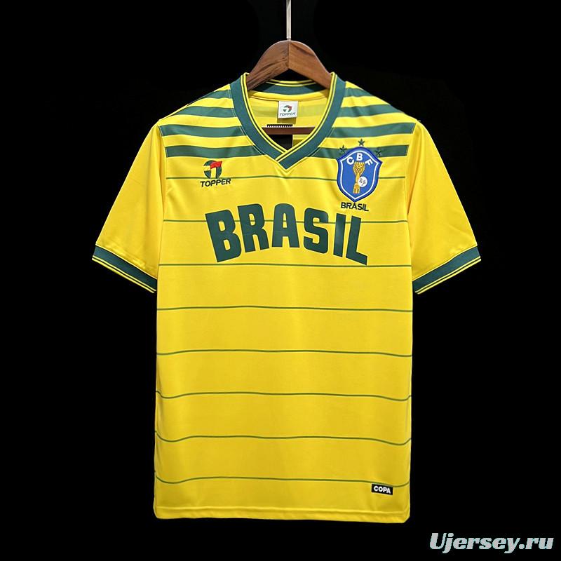 Retro Brazil 1984 Home Jersey