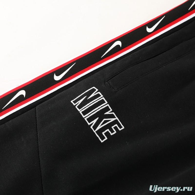 23/24 NIKE Black/Red Full Zipper Hooide Jacket+Pants