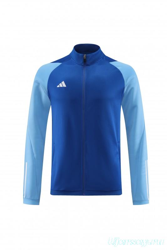 23/24 Adidas Blue Full Zipper Jacket+Pants