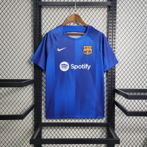 23-24 Barcelona Blue Pre-Match Training Jersey