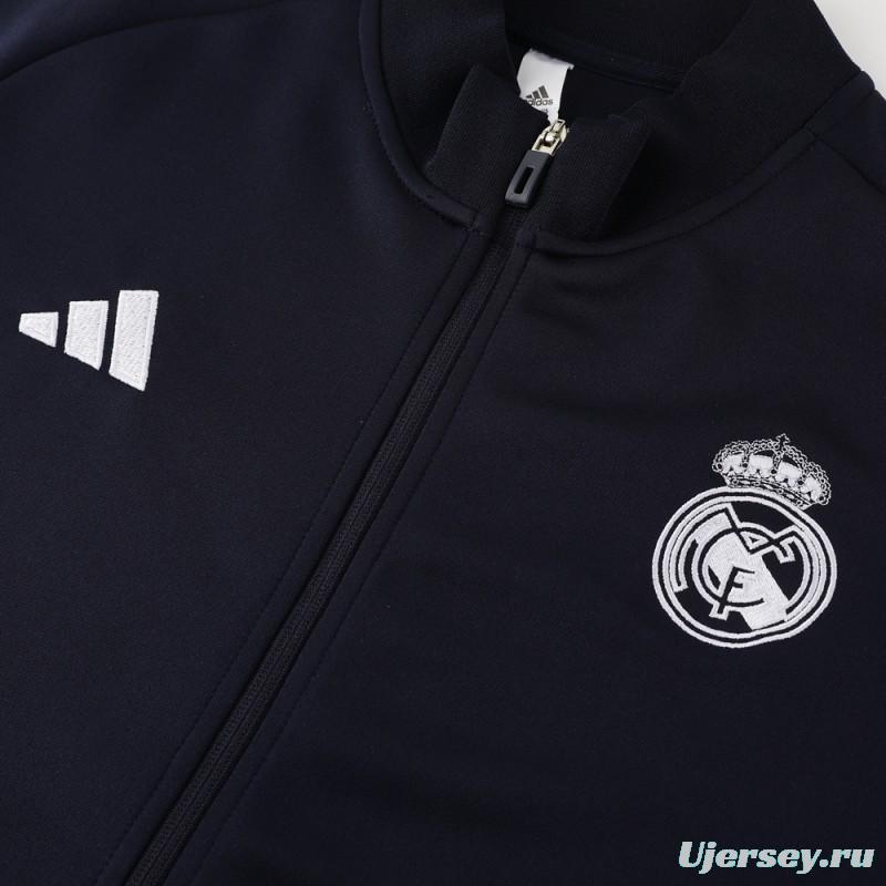 23/24 Real Madrid Navy Full Zipper Jacket+Pants