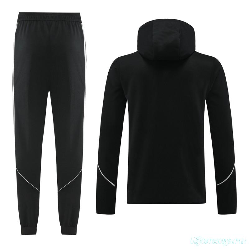 2024 Adidas Black Full Zipper HoodieJacket+Pants