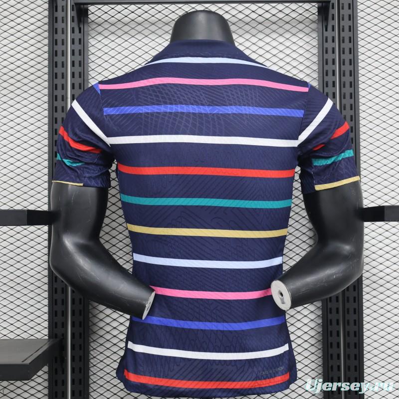 Player Version 2024 France Training Stripe Jersey