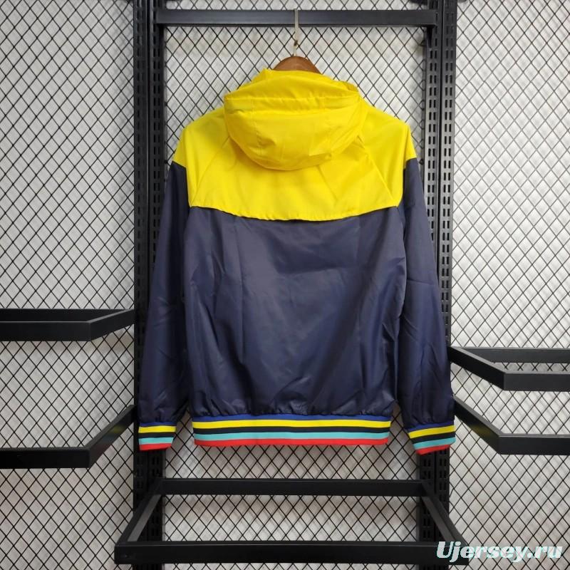 24/25 Corinthians  Navy/Yellow Windbreaker