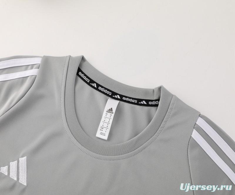 2024 Adidas Grey Short Sleeve Jersey+Shorts