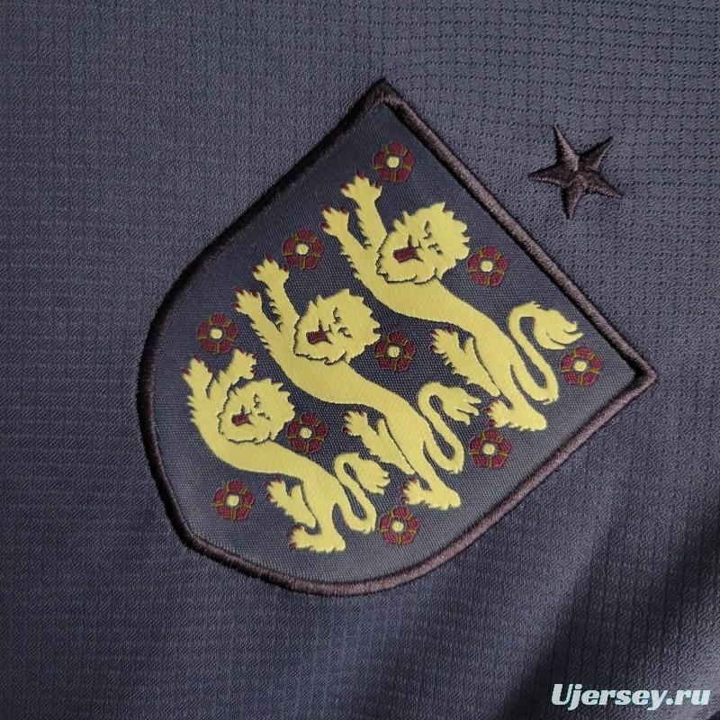 2024 England Away Navy Long Sleeve Jersey