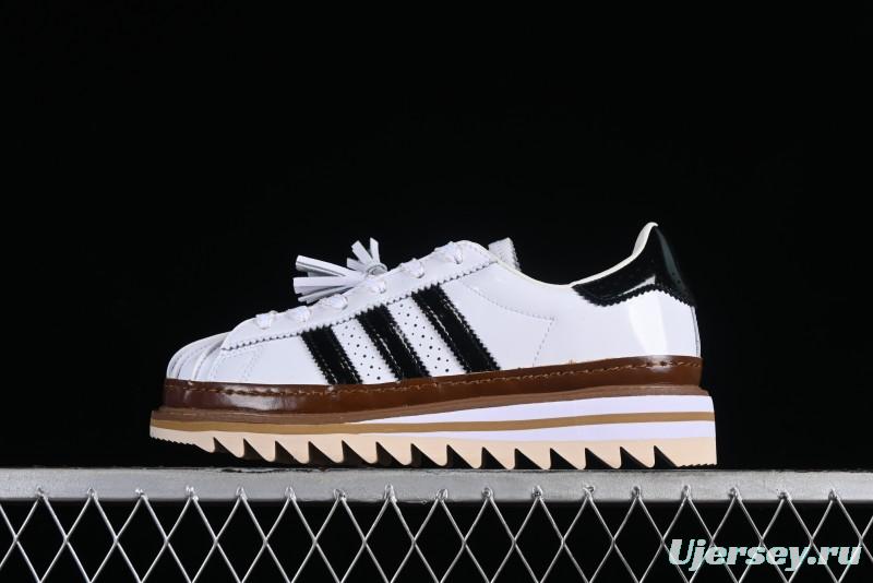 Adidas Clot x Superstar White Black Shell Toe Casual Sneakers - IH3132