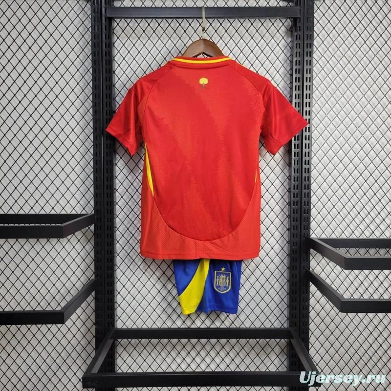 2024 Kids Spain Home Jersey