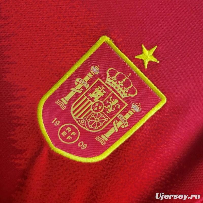 2024 Kids Spain Home Jersey