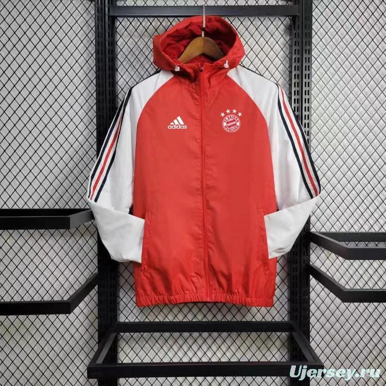 24/25 Bayern Munich Red Windbreaker