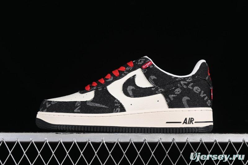 Nike Air Force 1'07 Low Joint Customized Casual Sneakers