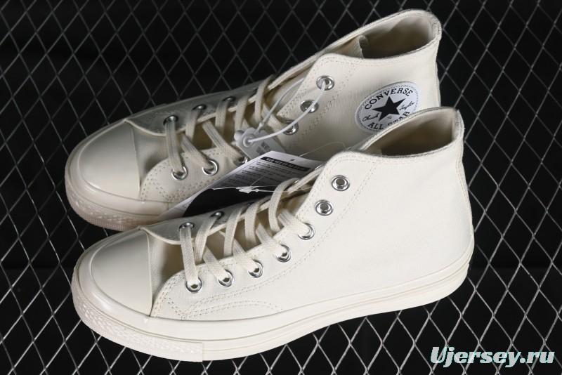 Converse Chuck 1970s Original Cream White High-Top Casual Canvas Shoes - 162210C