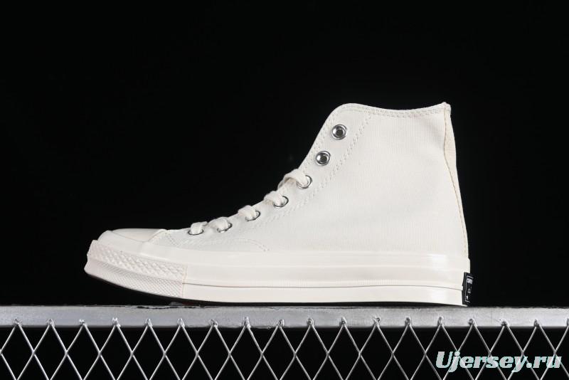 Converse Chuck 1970s Original Cream White High-Top Casual Canvas Shoes - 162210C