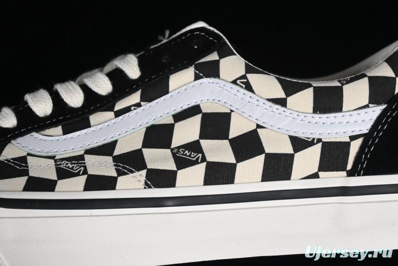 Vans Old Skool Reissue 136 High-End Series Canvas Sneakers with Toe Cap Design - VN000MT6BPQ