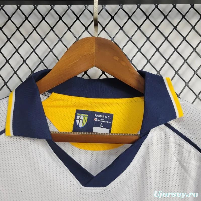 Retro 03/04 Parma Calcio Away White Jersey