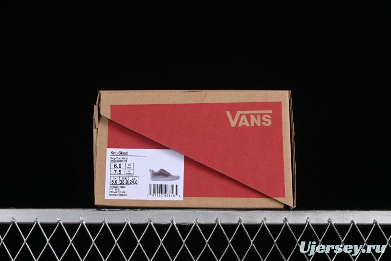 Vans Classics Knu Skool Cream Coffee Chunky Tongue Platform Sneakers - VN0009QCJD8