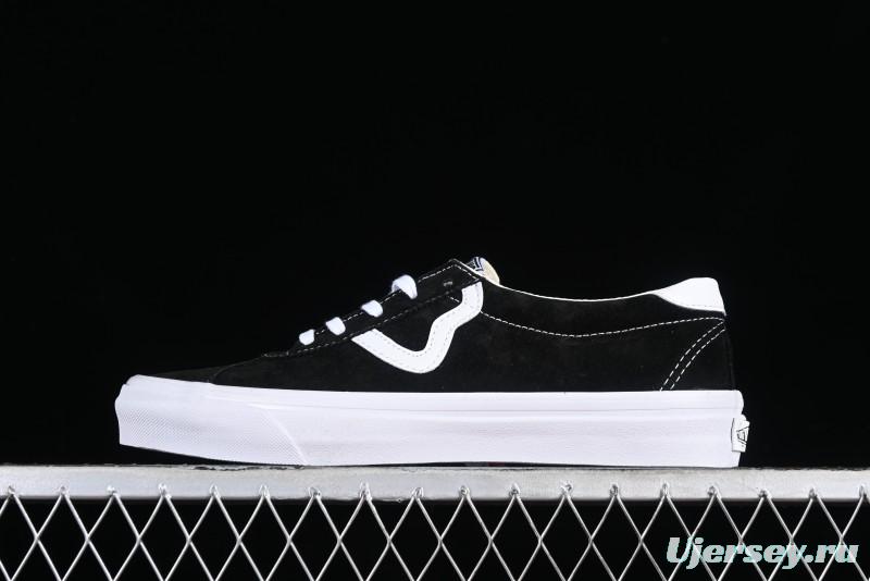 Vans Premium Sport 73 Classic Black & White Suede Low-Top Skate Shoes - VN000CR1BA2