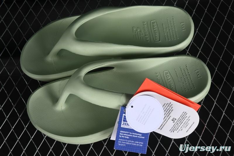 New Balance NB x TAW&TOE Collaboration Green Ultra-Soft Cloud Cushion Beach Casual Flip Flops - SD5601GIG