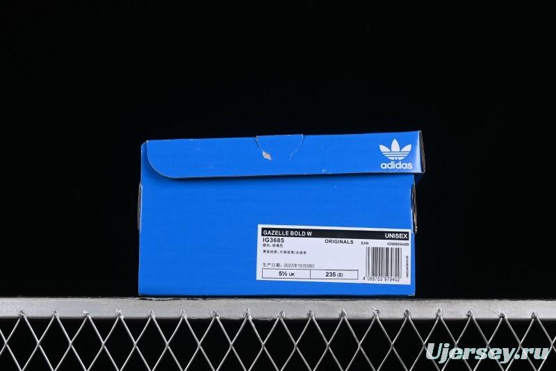 Adidas Originals Gazelle Bold IG3685 Low-Top Sneakers with Thick Sole for Casual Wear Anti-Slip and Durable