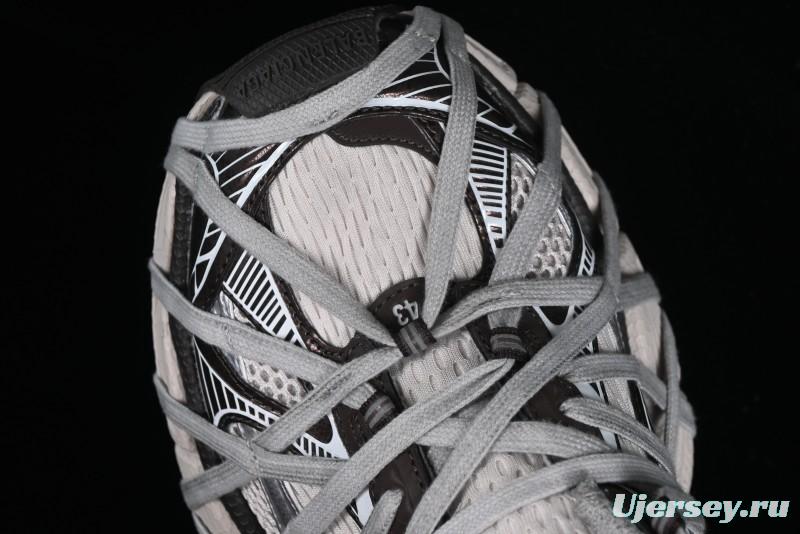 Balenciaga Phantom Sneaker 10th Generation Lace-Up Running Shoes with Transparent Heel Strap - W3XLL2097