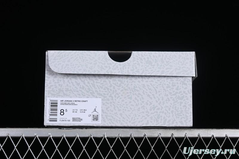 Air Jordan 3 "Craft Ivory"