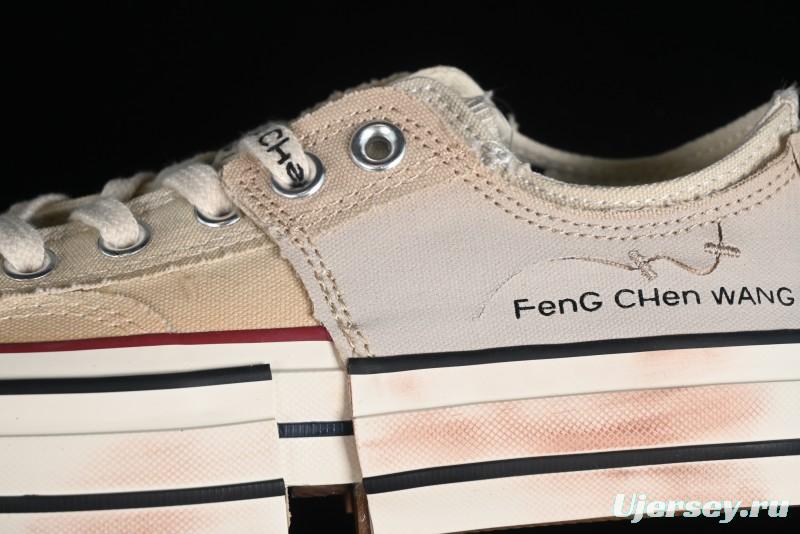 Feng Chen Wang Converse Chuck 70 Low 2-in-1 Deconstructed Canvas Sneakers - A07718C