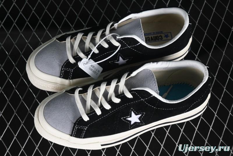 Converse One Star J Vtg Suede Low-Top Casual Sneakers in Black/Grey - M.C3