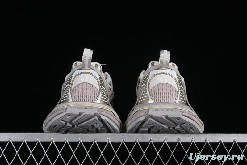 Balenciaga Phantom Sneaker 10th Generation Lace-Up Running Shoes with Transparent Heel Strap - W3XLL9191